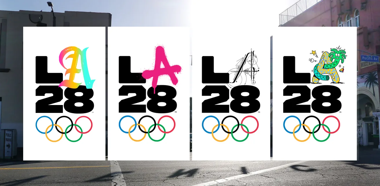 Le logo des JO de Los Angeles
